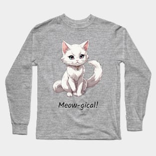 Meow-gical Charm Kitty Trendy Long Sleeve T-Shirt